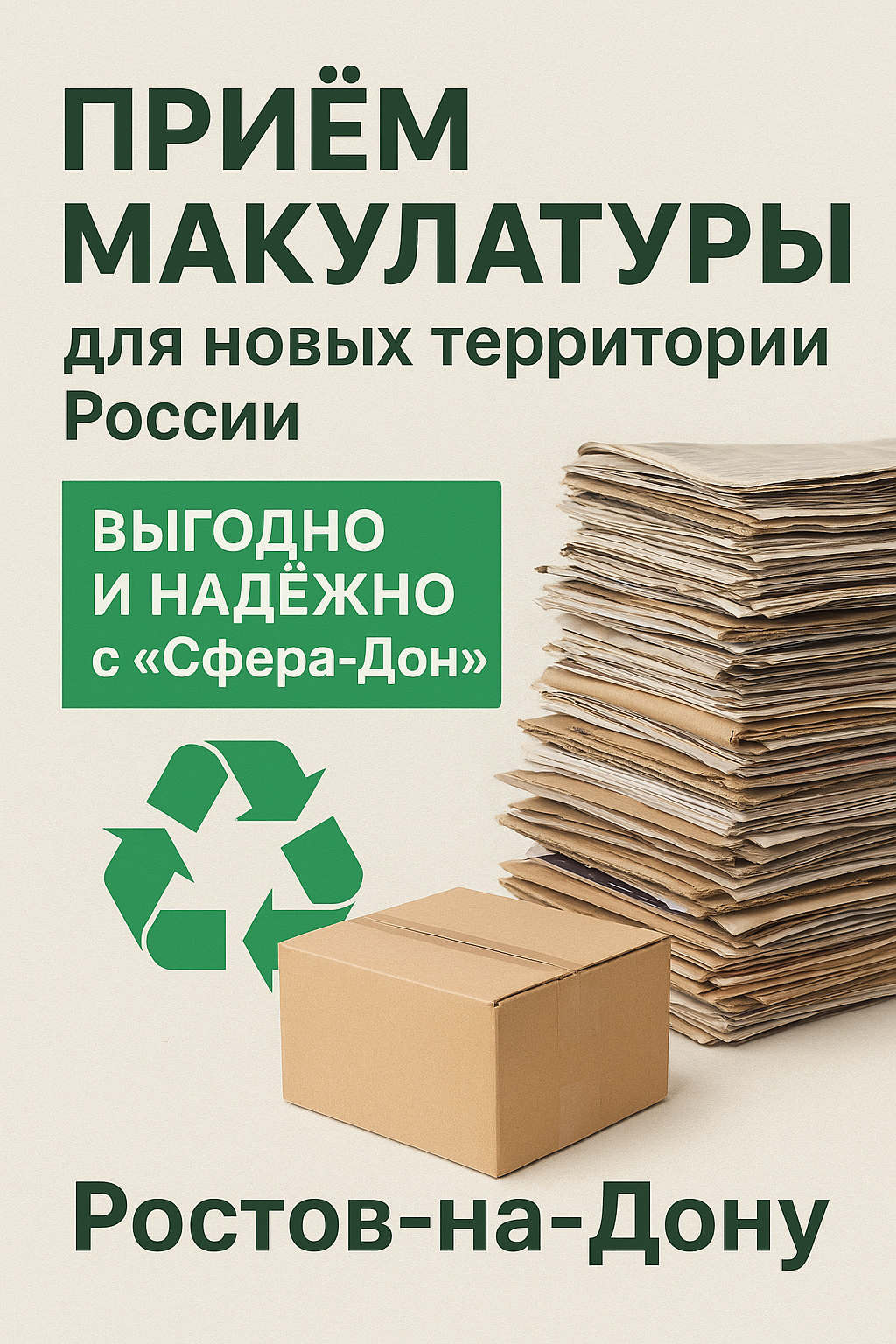 Прием макулатуры Новые территории России